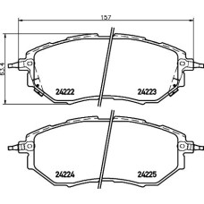 ABE C17017ABE - Brake Pad Set, disc brake pentru SUBARU XV (2011–prezent)