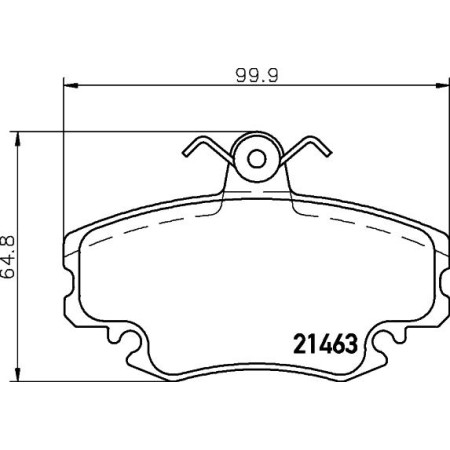 ABE C1R000ABE - Brake Pad Set, disc brake pentru RENAULT TWINGO I (1993–2012)