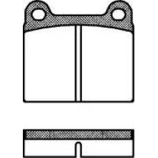 ABE C2M003ABE - Juego de pastillas de freno pentru MERCEDES-BENZ HECKFLOSSE (1959–1968)