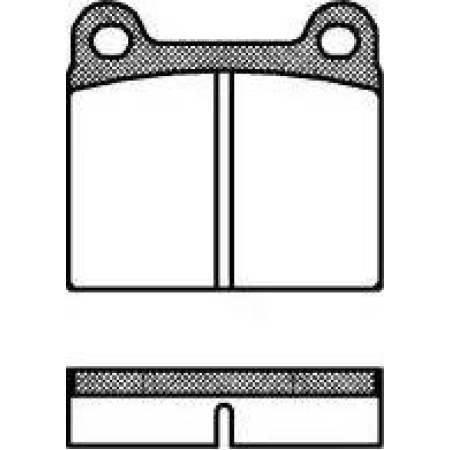 ABE C2M003ABE - Brake Pad Set, disc brake pentru OPEL MANTA A (1970–1975)