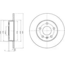 ABE C4X003ABE - Brake Disc pentru OPEL CORSA C Hatchback Van (2000–2012)