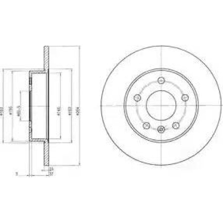 ABE C4X003ABE - Brake Disc pentru OPEL CORSA C Hatchback Van (2000–2012)