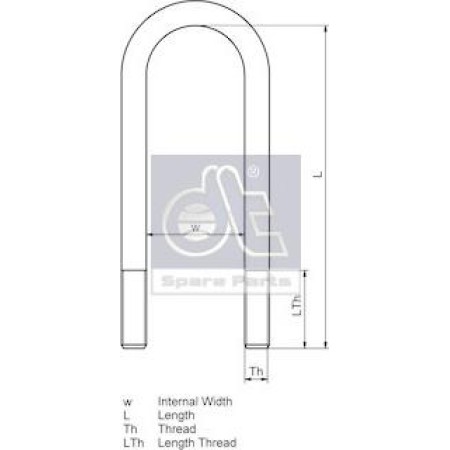 DT Spare Parts 6.11114 - Spring Clamp
