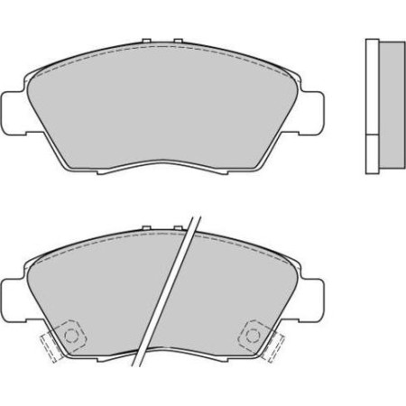 ABE C14033ABE - Brake Pad Set, disc brake pentru HONDA CRX III (1992–1998)