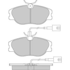 ABE C1F008ABE - Brake Pad Set, disc brake pentru LANCIA DELTA II (1993–1999)