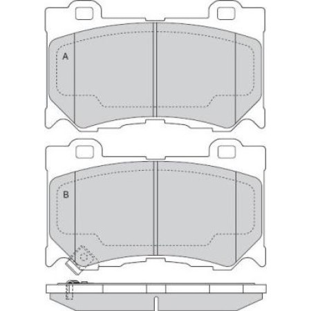 ABE C11095ABE - Brake Pad Set, disc brake pentru INFINITI G Convertible (2010–prezent)