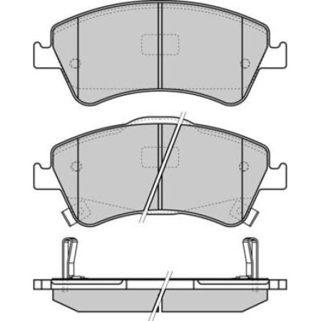 ABE C12123ABE - Brake Pad Set, disc brake pentru TOYOTA VERSO VAN (2009–2018)