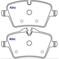 ABE C1B033ABE - Brake Pad Set, disc brake pentru MINI MINI COUNTRYMAN (2010–2016)