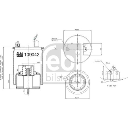 Febi Bilstein 109042 - Bellow, air suspension