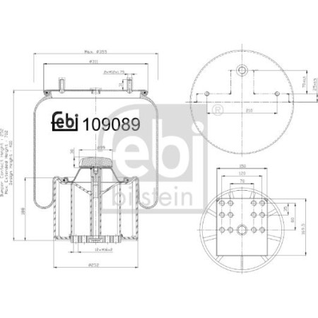 Febi Bilstein 109089 - Bellow, air suspension