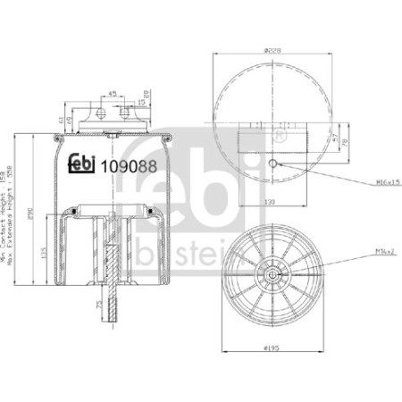 Febi Bilstein 109088 - Bellow, air suspension