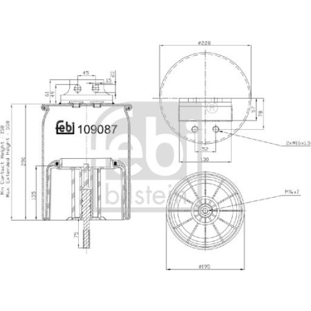 Febi Bilstein 109087 - Bellow, air suspension