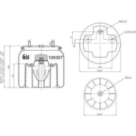 Febi Bilstein 109307 - Bellow, air suspension