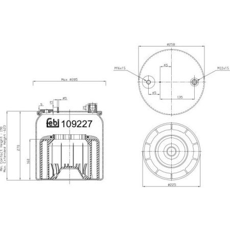 Febi Bilstein 109227 - Bellow, air suspension