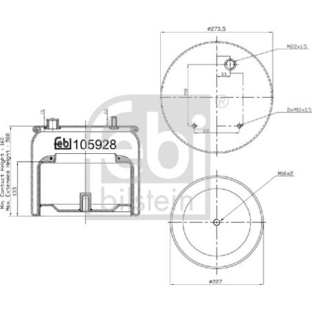 Febi Bilstein 105928 - Bellow, air suspension
