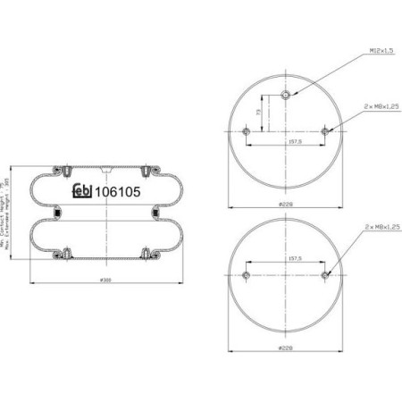 Febi Bilstein 106105 - Bellow, air suspension