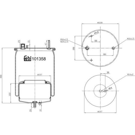 Febi Bilstein 101358 - Bellow, air suspension