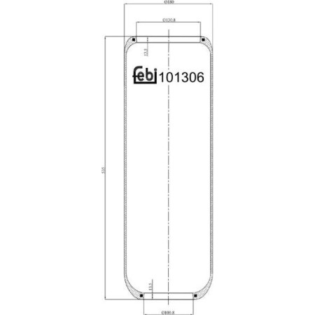 Febi Bilstein 101306 - Bellow, air suspension