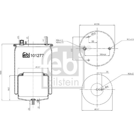 Febi Bilstein 101277 - Bellow, air suspension