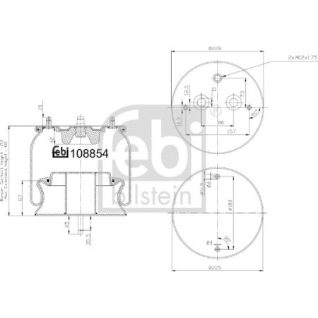 Febi Bilstein 108854 - Bellow, air suspension