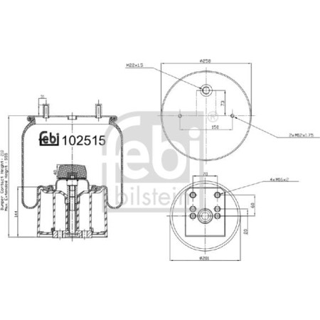 Febi Bilstein 102515 - Bellow, air suspension