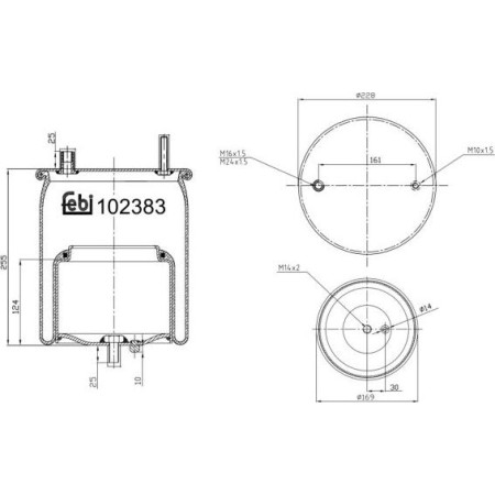 Febi Bilstein 102383 - Bellow, air suspension