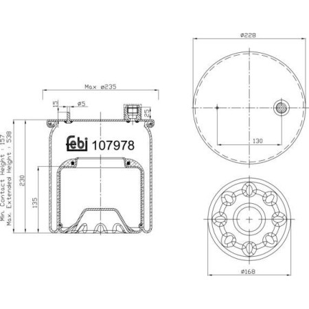 Febi Bilstein 107978 - Bellow, air suspension