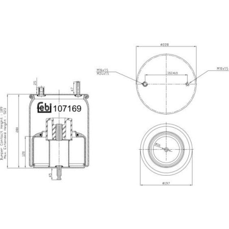 Febi Bilstein 107169 - Bellow, air suspension