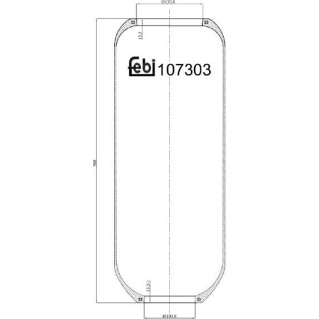 Febi Bilstein 107303 - Bellow, air suspension