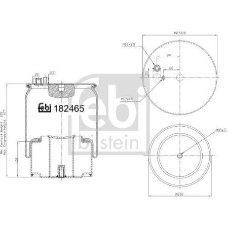 Febi Bilstein 184254 - Bellow, air suspension