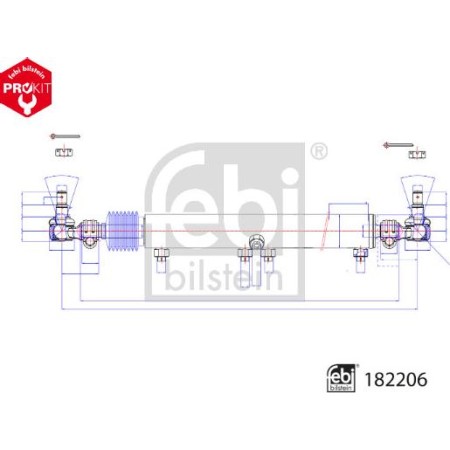 Febi Bilstein 182206 - Slave Cylinder, power steering
