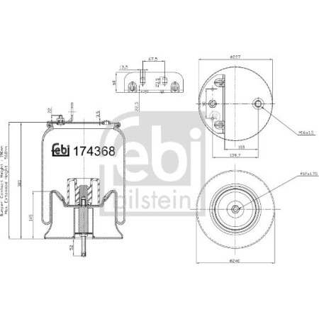 Febi Bilstein 174368 - Bellow, air suspension