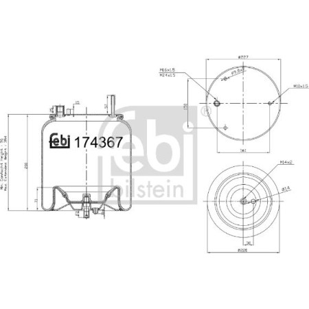Febi Bilstein 174367 - Bellow, air suspension