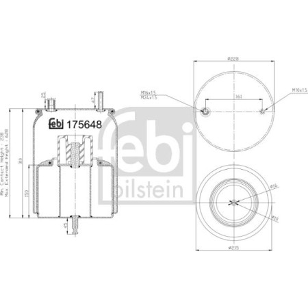 Febi Bilstein 175648 - Bellow, air suspension