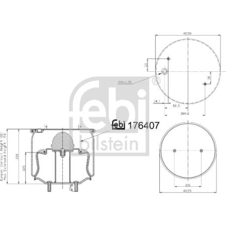 Febi Bilstein 176407 - Bellow, air suspension