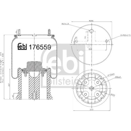 Febi Bilstein 176559 - Bellow, air suspension