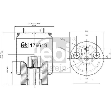 Febi Bilstein 176619 - Bellow, air suspension