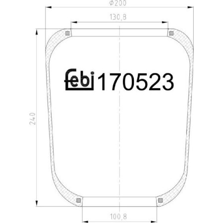 Febi Bilstein 170523 - Bellow, air suspension