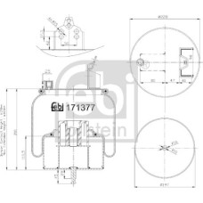 Febi Bilstein 171377 - Federbalg, Luftfederung