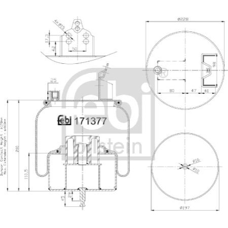 Febi Bilstein 171377 - Bellow, air suspension