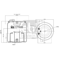 Febi Bilstein 177935 - Bellow, air suspension