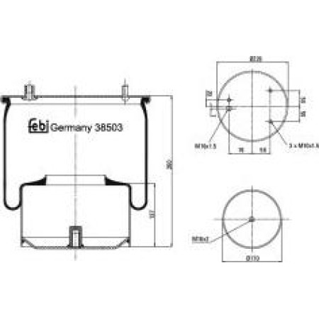 Febi Bilstein 38503 - Bellow, air suspension