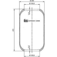 Febi Bilstein 20888 - Fuelle, suspensión neumática