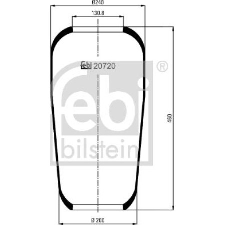 Febi Bilstein 20720 - Bellow, air suspension