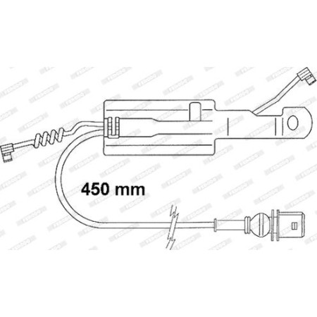 Ferodo FAI166 - Warning Contact, brake pad wear