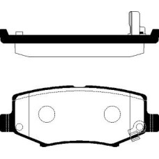 ABE C2Y013ABE - Brake Pad Set, disc brake pentru JEEP CHEROKEE (2007–prezent)