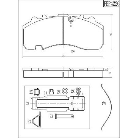 Textar 2930701 - Brake Pad Set, disc brake