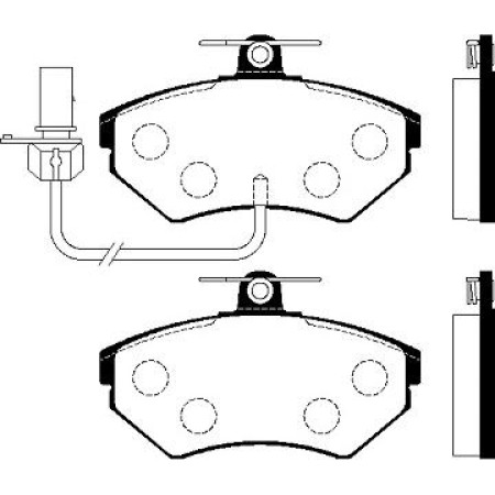 ABE C1A028ABE - Brake Pad Set, disc brake pentru VW PASSAT B2 (1979–1989)