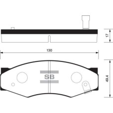 ABE C11011ABE - Bremsbelagsatz, Scheibenbremse pentru NISSAN BLUEBIRD Station Wagon (1983–1990)