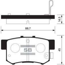 ABE C24005ABE - Kit de plaquettes de frein, frein à disque pentru ACURA TSX (2003–2008)